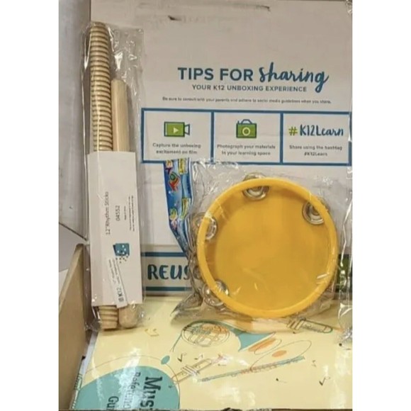 K12 Music Reference Guide Rythm Drum Sticks and Tambourine Included (2017,HC) ++ - Picture 2 of 2